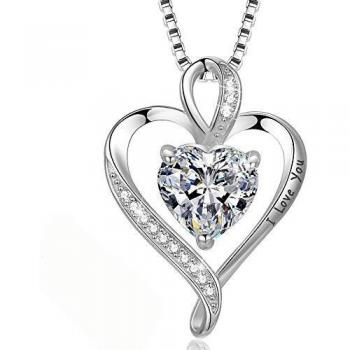 Collar de Corazón Oro Rosa para Novia