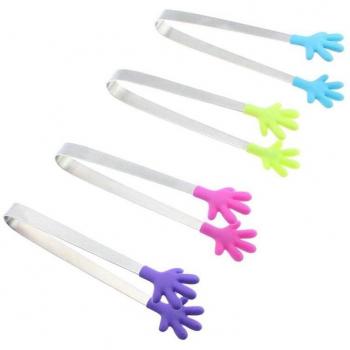 Compact Kitchen Tongs Set for Food, Spices, and Ice Cream