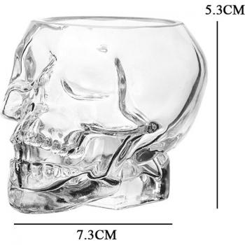 Gothic Skull Drinking Glass
