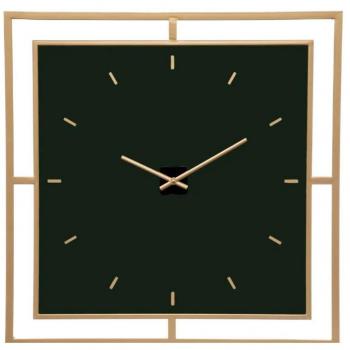 Orologio Subli in Metallo e Vetro 65x65 cm Nero