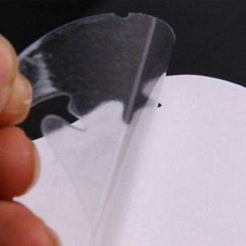 Pegatinas transparentes para manija de puerta, 4 Uds. de cuero rinoceronte