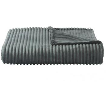 Couverture microvelours DOLCE 240x300 cm couleur argile