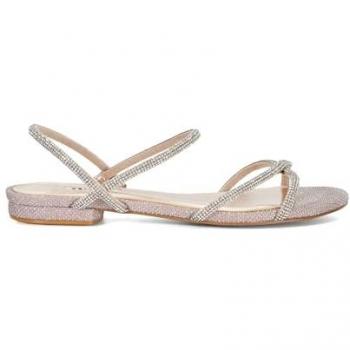 Dune London Women's Ladies Nightengale Wide Fit Embellished Strappy Sandals
