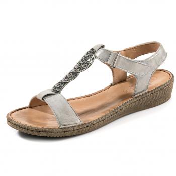 Salamander Damen Anette Offene Sandalen, Grau (Sasso), 37 EU