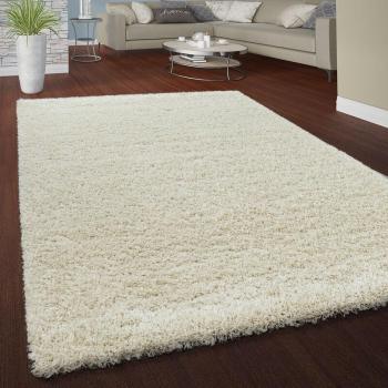 Tappeto in Pile Soffice con Pelo Lungo Stile Crema 80x150 cm