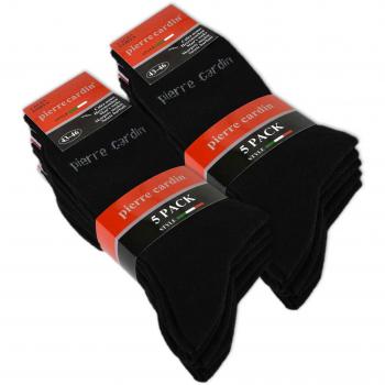 Herrensocken 10 Paar Pierre Cardin Baumwolle Business-Socken Grau