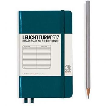 Leuchtturm1917 A6 Pocket Ruled Notebook Pacific Green