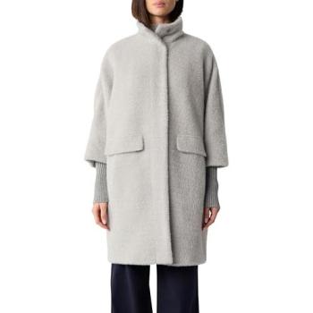 COMMA grauer Mantel im Cape-Stil 38