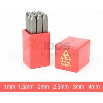 Metallstempel für Zahlen 0-8