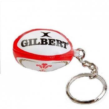 Wales Flag Rugby Ball Keyring by Gilbert