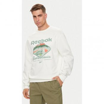 Reebok Felpa Classic Court Sport 100075742 – Modello Bianco Regular Fit per Attività Atletiche