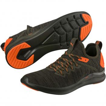 Puma Ignite Flash Evoknit Unrest Herren Trailshoes Forest Night Shocking Orange 8