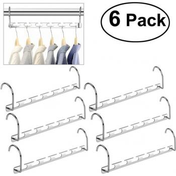 Silver Magic Folding Clothes Hook Pack (6pcs)