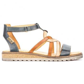 Pikolinos Alcudia W1L Sandali 37 Blu/Camel/Beige