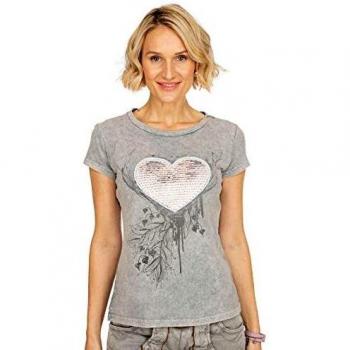 Hangowear Damen T-Shirt Esmeralda grau, S