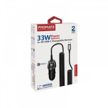 Cargador Promate PowerDrive-33PDC para Coche 33W USB-C