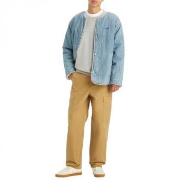 Levi's® Straight Fit Cargohose in unifarbenem Design, Größe 36/32