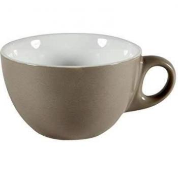 Churchill Coffee Mugs, 12 oz, Smoke Cappuccino, Art de Cuisine Menu Collection, 6-Piece Set