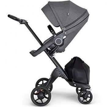 STOKKE Xplory 6 Familien‑Kinderwagen – Schützender Sitz, Schwarz