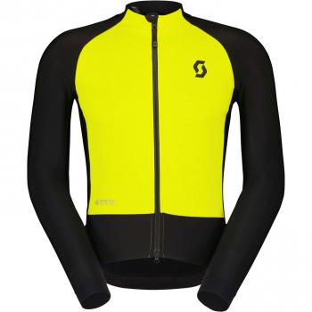 Scott RC Pro Warm Hybrid Windstopper GORE-TEX Jacket (Black/Sulphur Yellow) – XL Male