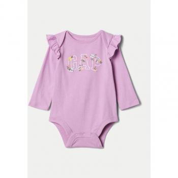 Body Unisex Viola con Rouches e Ricamo Logo – OVS