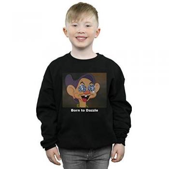Disney Boy's Dopey Sparkle T-Shirt – Black, Size 3‑4