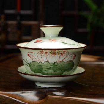 Artisan Hand Painted Gaiwan Set