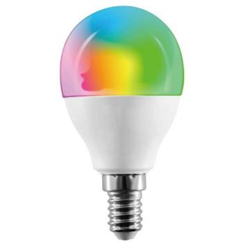 Lampadina LED Intelligente G45 E14 5.5W 350lm Wifi RGB CCT Dimmerabile App
