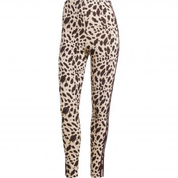 Adidas Essentials 3‑Stripes Animal Print Leggings Damen S – Braun