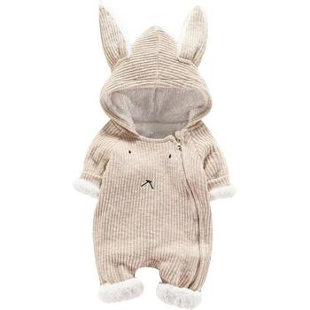 Hooded 3D Ear Romper for Newborns