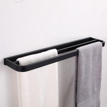 Panneau de Rangement de Bain avec Tiges Doubles en Inox 304