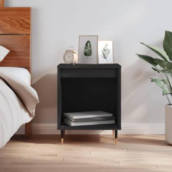 Bedside Cabinet Black 40x35x50 cm vidaXL Engineered Wood