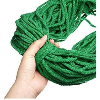 GEMITTO Handwerks‑Faden 5 mm, 90 m Baumwolle – Grüner Farbton