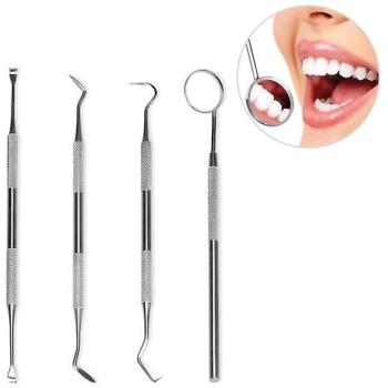 Série de soins bucco-dentaires pro – 4 pièces en acier inoxydable