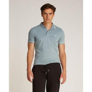 T-shirt Polo Calvin Klein Jeans en Coton Bleu