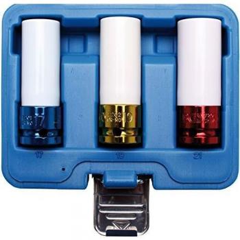 Set di bussole protette 12,5 mm 3 pz