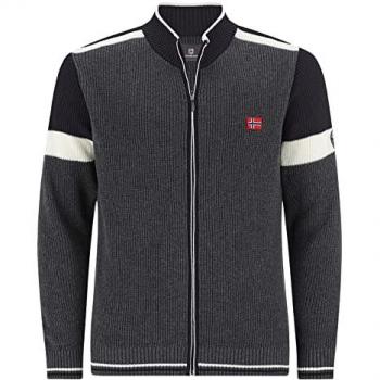 Herren Strickjacke ANVE dunkelgrau XXL