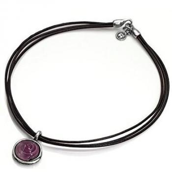 Collar Viceroy 1004C19017 de piel y murano