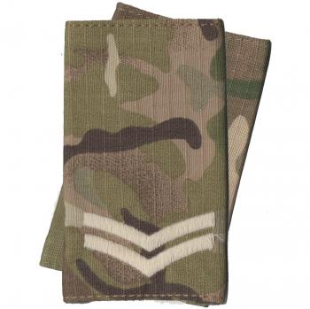 Ivory on Multicam Corporal Rank Insignia