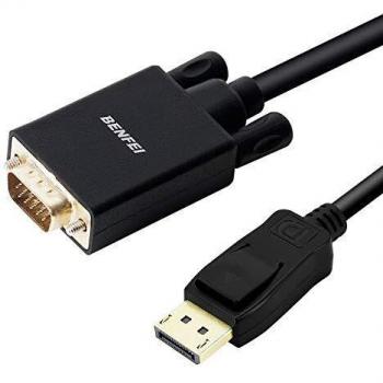 BENFEI 0.9M DisplayPort to VGA Cable, Gold-Plated Adapter for Computer/Laptop to Monitor/Projector