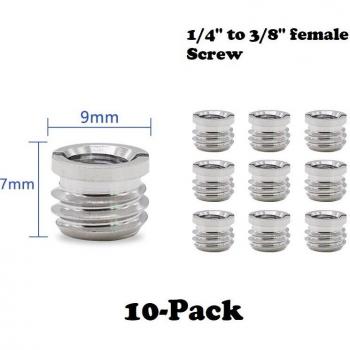 Adaptateur mâle 1/4 vers 3/8 pour caméra