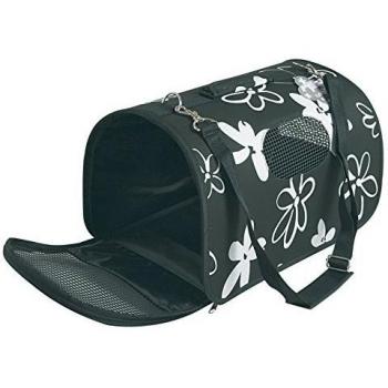 Zolux Trasportino Flower Nero Per Cani E Gatti Di Piccola Taglia M