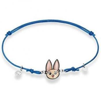 Bracciale argento e cordino per donna