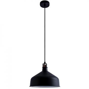 Paco Home Suspension Luminaire Industriel pour Salle à Manger – Noir, Blanc & Cuivre