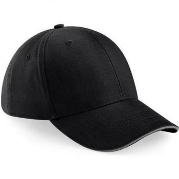 Beechfield Unisex Sportkappen aus Baumwolle (2er-Pack) grau/schwarz