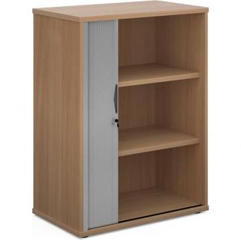 Single-Panel Beech Tambour Wardrobe – 1090mm x 2 Shelves
