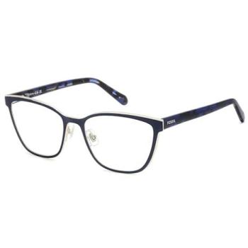 Fossil FOS 7180/G Asian Fit PJP 53 – Blåa Glasögon för Kvinnor (Endast Båge)