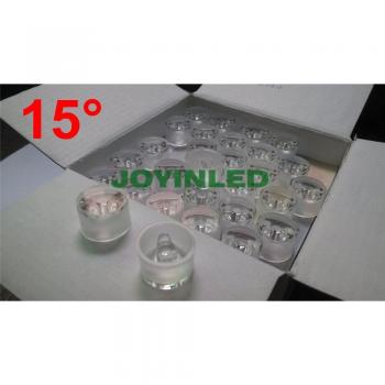 100pcs Waterproof PMMA Lens 15 Degree for LED Diodes