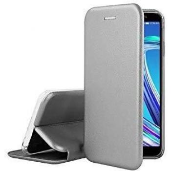 Couvercle Gris Ibroz pour ZenFone Max Pro M1 – Étui Stand + Carte