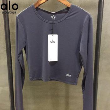 Alo Women's Long-Sleeve Workout Crop Top
